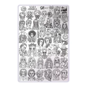 GP  107 Halloween - Placa metálica - GP Stamping